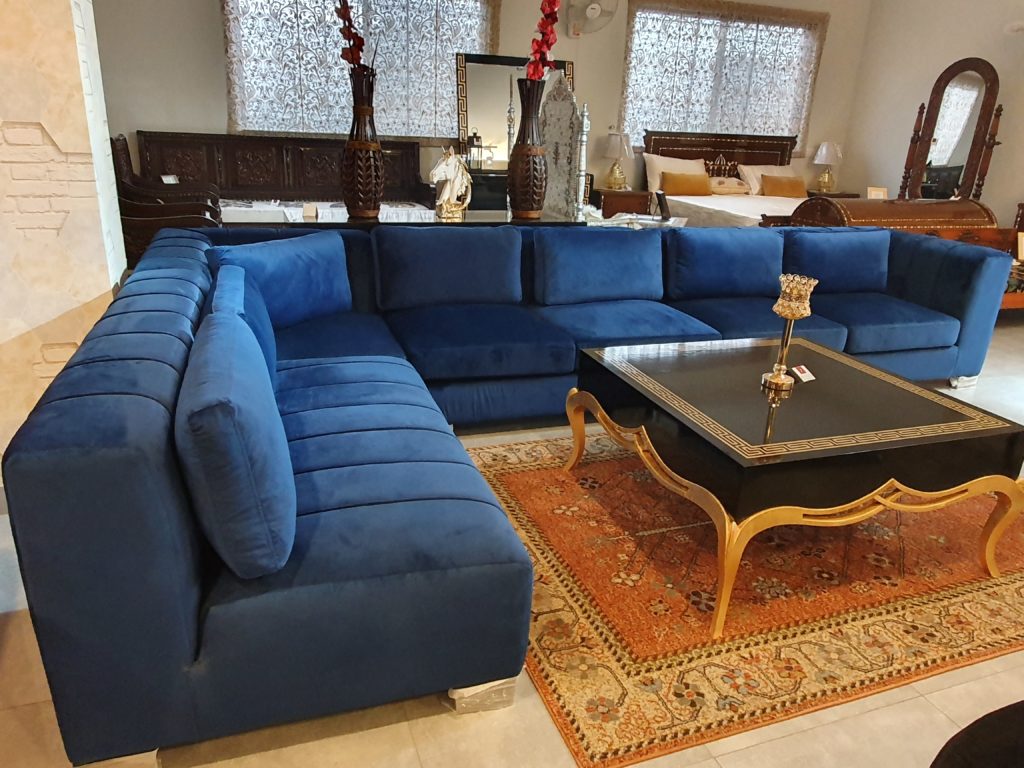 Navy Blue Sofa Set (7 seater) | AZ Living Spaces